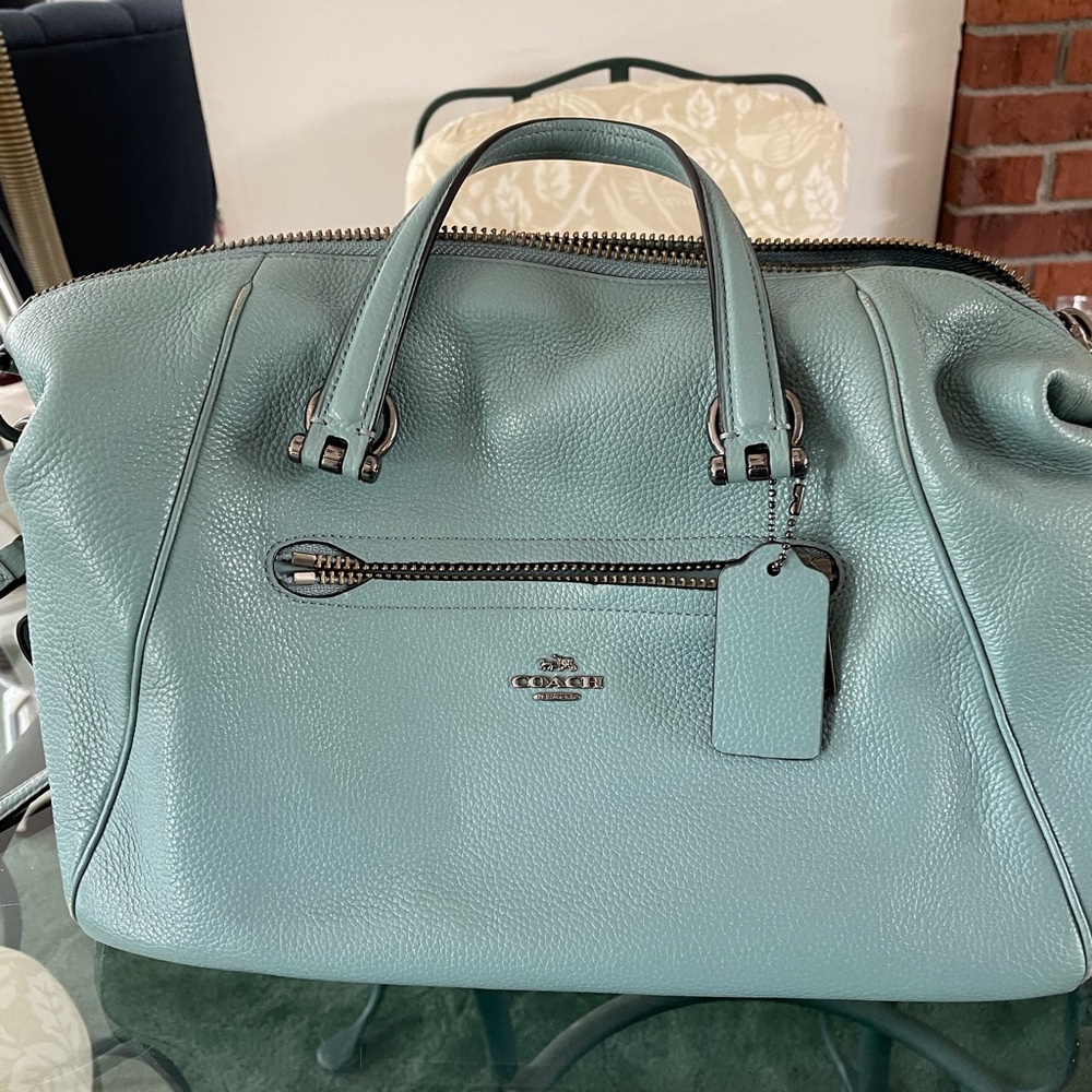 Slate Blue authentic Coach Bag